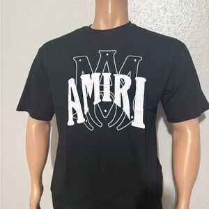 Amiri Black Graphic T-Shirt for Men